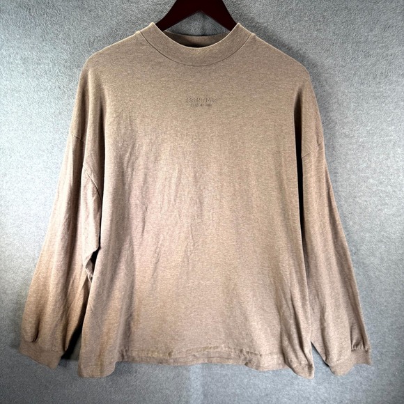 Fear of God Other - Fear of God Essentials Oversized Sweatshirt Men's XS Oatmeal Relaxed Crew-Neck